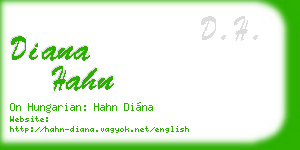 diana hahn business card